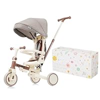 Amazon.co.jp: BTM 子供用三輪車 折りたたみカバー 手押し棒付き 7in1